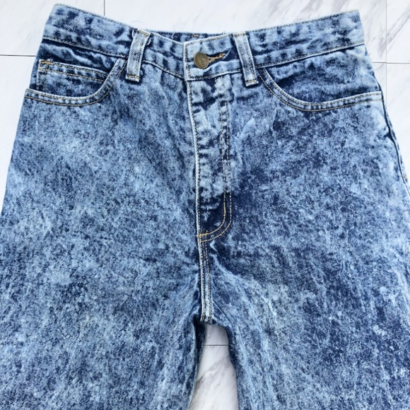Vintage Acid Wash Ankle Zip GUESS Jeans - Picture 3 of 7